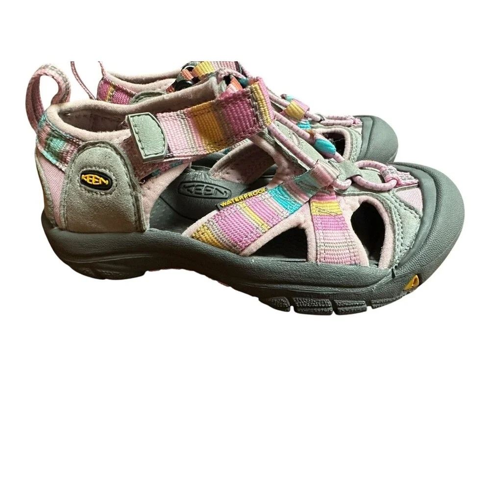 EUC KEEN Newport H2 Pink and Blue Sport Sandals Toddler Sz 12